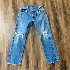 Vintage Levi’s 501 Jeans, size 28, tagged 32x32